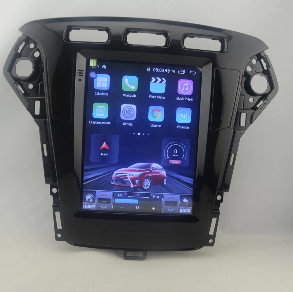 9.7" tesla style vertical screen Octa core Android 10 Car GPS radio Navigation for ford Mondeo 2011-2012 automatic A/C | Автомобили и