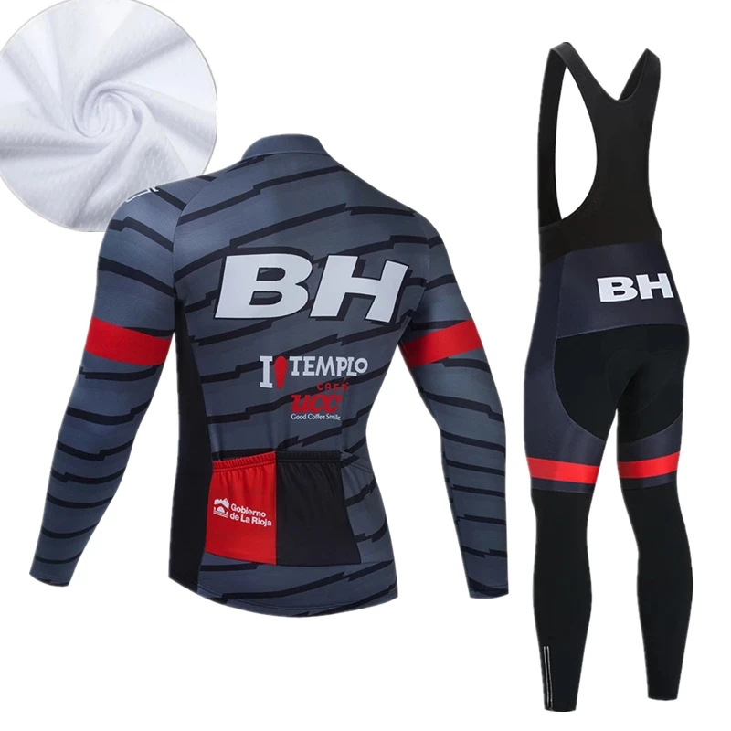 

Team BH long Sleeve Cycling JERSEY Suit Bike Pants Quick Dry Sportswear Men Ropa Ciclismo Bicycling Maillot Clothing Set 2021