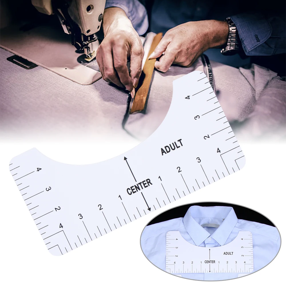 Футболка с вырезом Размеры линейка выравнивание швейная для гидирования модный