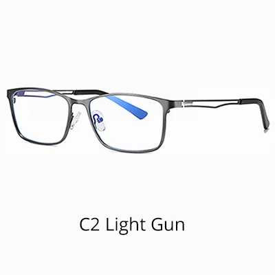 C2 Light Gun Ralferty, мужские Оптические очки, оправа, мужские, s, синий светильник, очки, Антибликовая оправа для глаз, очки для мужчин, без диоптрий, оправы по рецепту - Цвет оправы: C2 Light Gun