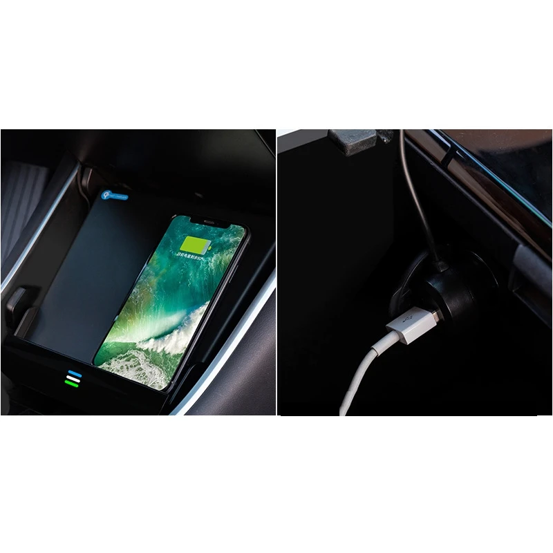 

for Tesla Model 3Qi Wireless Charger 10W Fast Charge Car Charging Pad Wireless Charging Pad Smartphone Charging