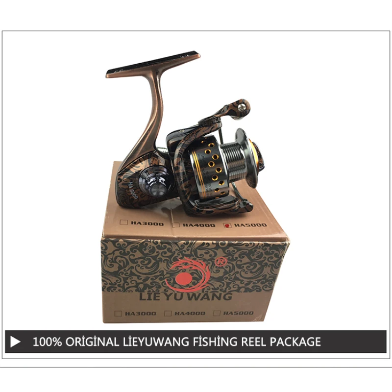 Lieyuwang 13+1BB 5.2:1 катушка рыболовная Металл спиннинг рыбалка карп фидер carretilha катушки
