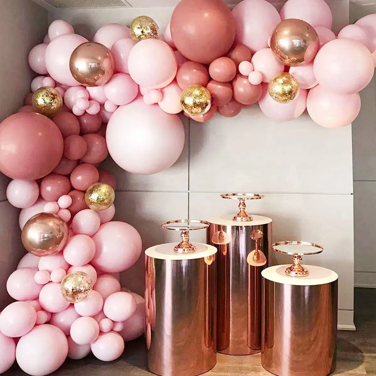 

Peach Pink Balloon Garland Arch Kit Wedding Birthday Party Decoration Kids Globos Rose Gold Confetti Latex Ballon Baby Shower