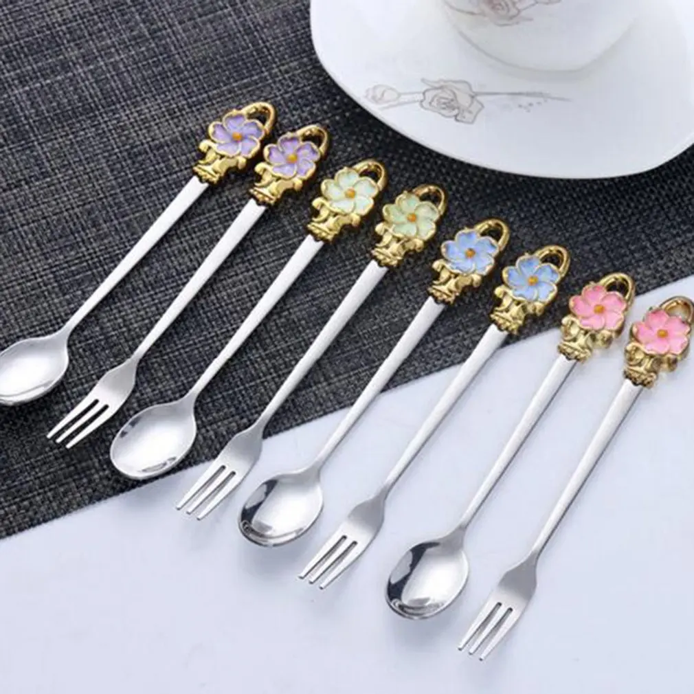 Роскошный дизайн посуда из нержавеющей стали столовые приборы зеркальная