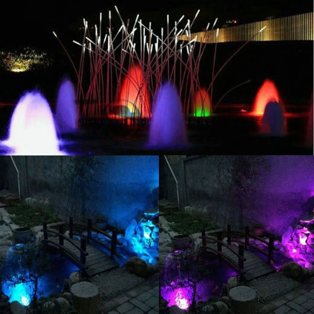 Светодиодная подводная лампа 12 В водонепроницаемый RGB светильник для бассейна