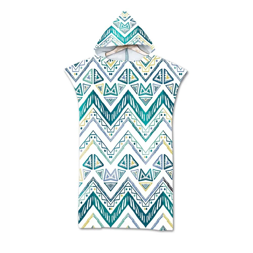 Пляжное полотенце для мужчин и женщин быстросохнущее пончо с капюшоном занятий