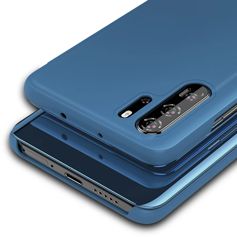 Зеркало Smart View чехол huawei Nova 3 3E 3i 2i 4 4E P10 P20 P30 Y5 Y6 Y7 Y9 Prime Honor 8X8 S 8A 8C 8 Lite 7A 7C Pro