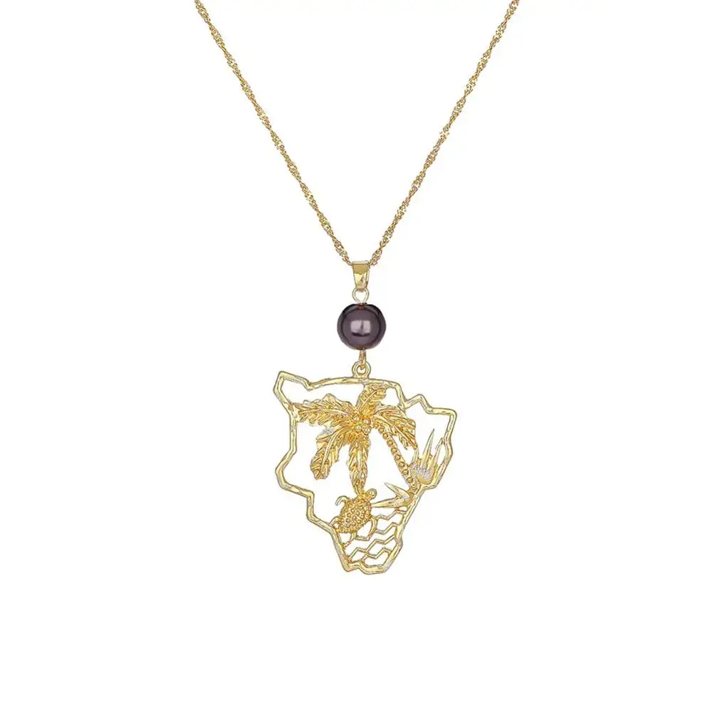 

Cring Coco Hawaiian Fashion for Women 2020 Hanging Choker Hot Sale Chain Ladies Party Accessory Plant and Turtle Jewelry Summer