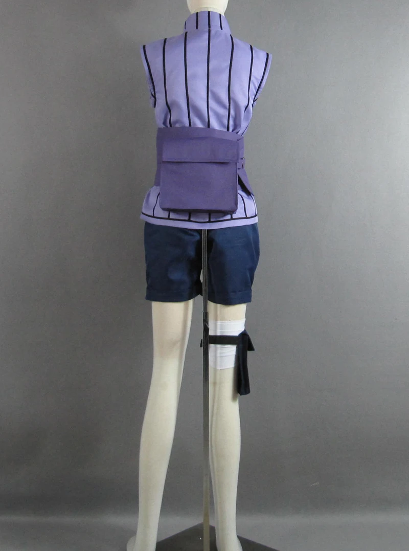 Аниме Naruto The Last Хьюга Хината Косплэй костюм с рисунком топ и штаны поясом полный