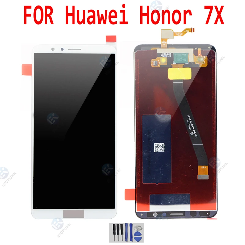 ЖК дигитайзер с рамкой для Huawei Honor 7X Полный в сборе замена тестовый хорошим