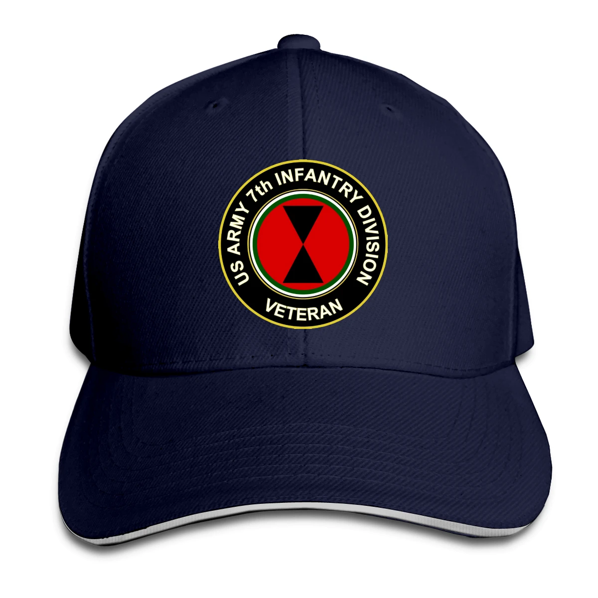 

7th Infantry Division mans women's Fashionable breathable Hip hop caps