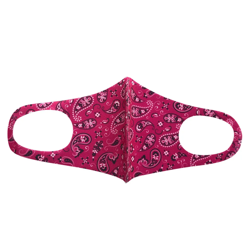 Многоцветная Защитная моющаяся маска для кожи с принтом ледяного шелка