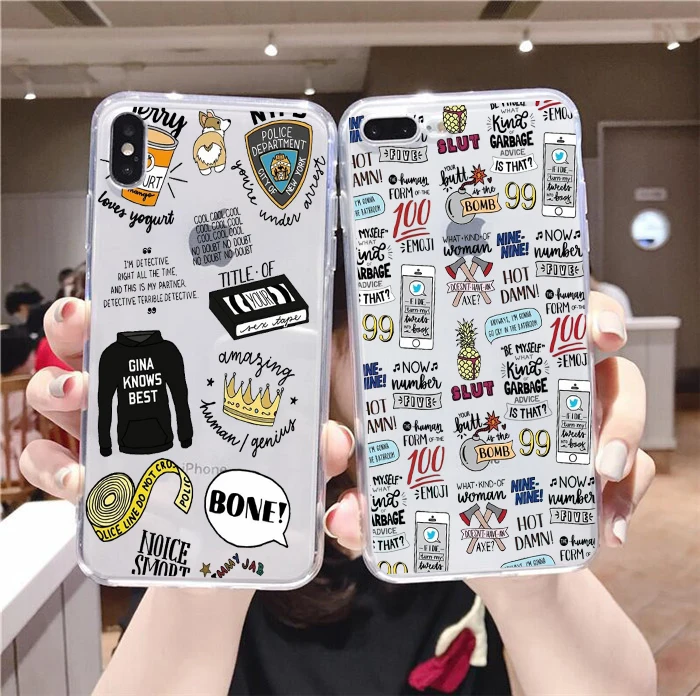 Прозрачный мягкий силиконовый чехол Brooklyn Nine TV Show Art для iphone 6/6s i11 pro 7 / 8 7Plus/8Plus X XS