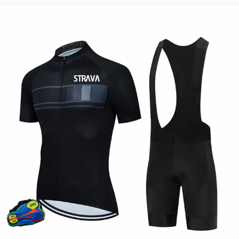 

STRAVA 2021 Новый Профессиональный велосипедный командный костюм с коротким рукавом Maillot Ciclismo мужской Велоспорт Джерси летние дышащие комплект...