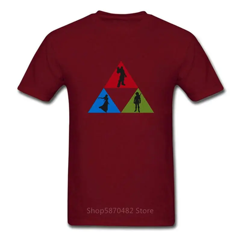 Мужская футболка Zelda Triforce Courage Power Wisdom легенда о Зельде 2020 Vestido verano harajuku мужские