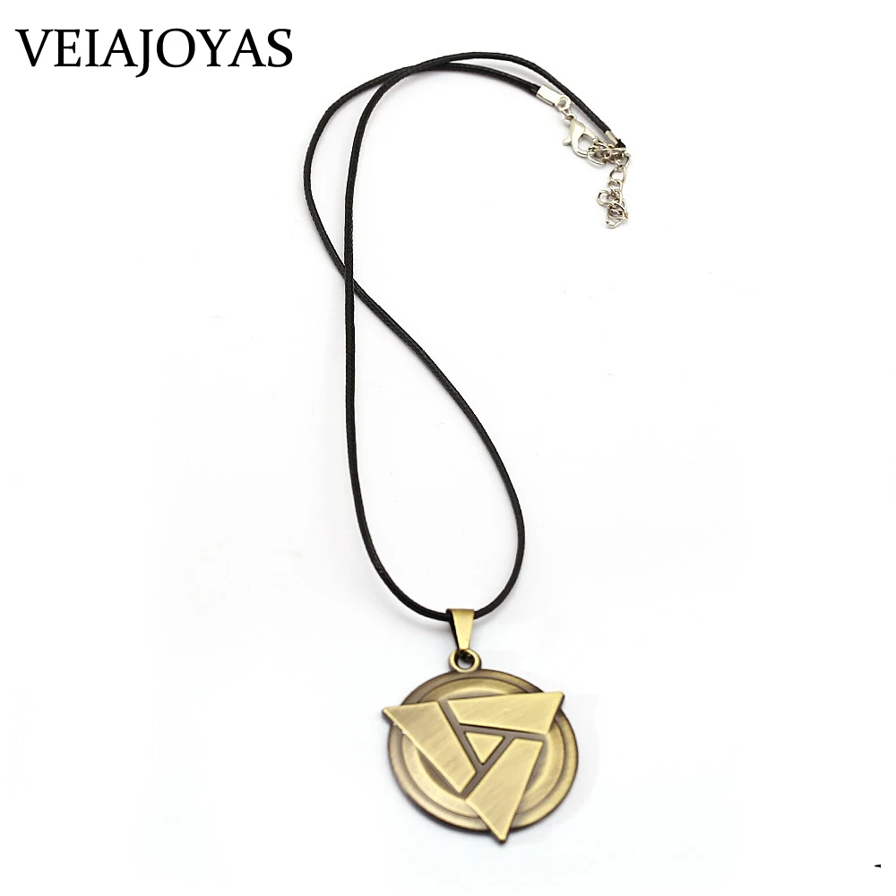 Ожерелье артефакт Game Dota 2 треугольный маркер ретро бронзовое ожерелье с