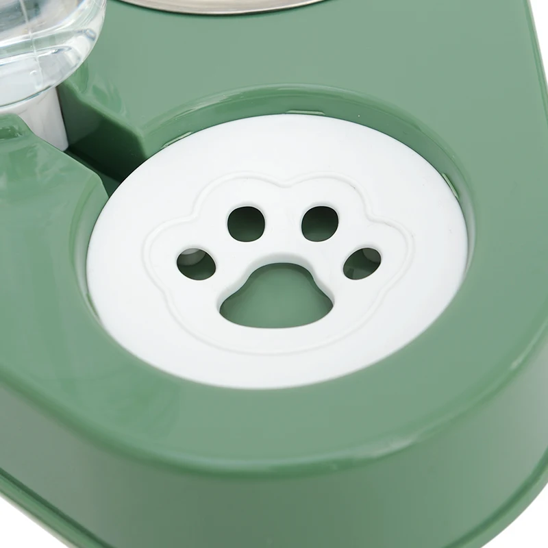 

HOOPET Pet Bowl Cat Double Bowls Food Water Feeder with Auto Water Dispenser Wet and dry separate bowls For Cats Dog Three Bowls