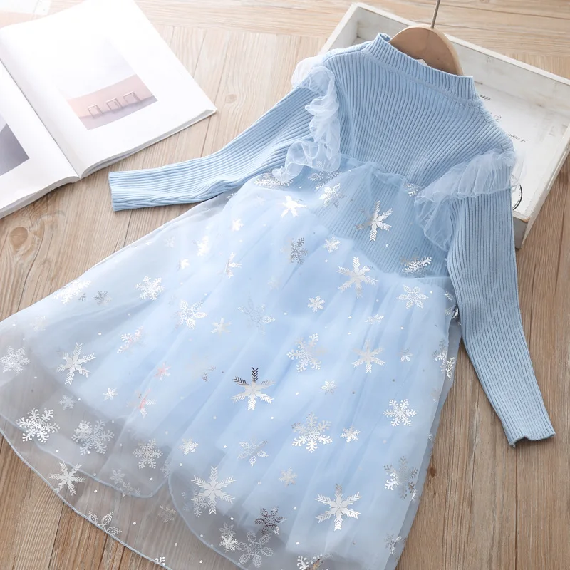 Baby Girls Dress Winter Christmas Cosplay Clothes For Girl Kids 6 years birthday Mesh party Dresses Children princess Costumes | Детская