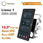 Автомобильный DVD-плеер Tesla Style 1920*1080, Android 10,0, 13,3 дюймов, вращение, Авторадио, навигация GPS для Suzuki LIANA 2004-2008, радио