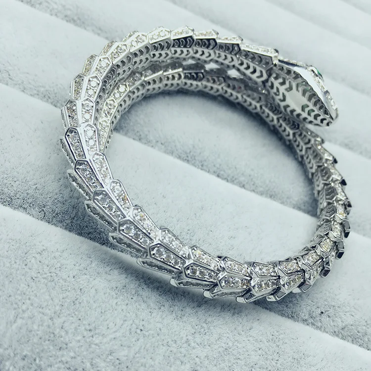 Женский брендовый браслет эффектный сверкающий Роскошный дизайнерский