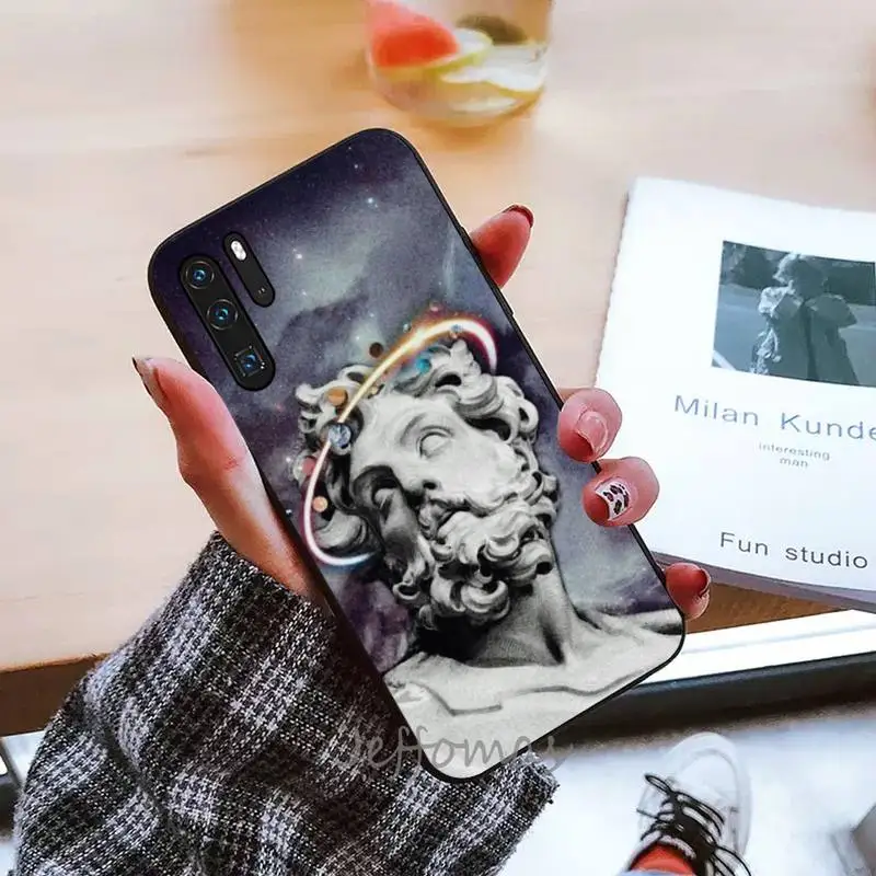 

Renaissance art Mona Lisa statue Phone Cases For Huawei P9 P10 P20 P30 Pro Lite smart Mate 10 Lite 20 Y5 Y6 Y7 2018 2019