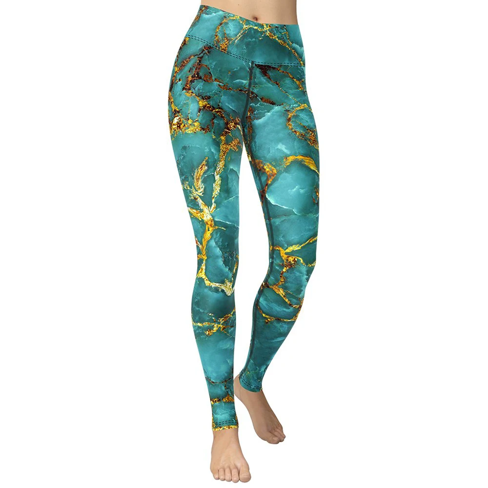 

Women Leggings Pants 2022 New Arrival Athletic Sportswear Marble Workout Set Gym Fitness Running Clothing Slim Tights S~XXL