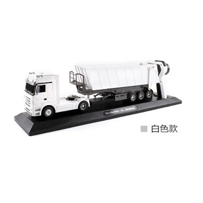 RC экскаватор игрушки игрушка RC TRUCK автоматический подъемник Engineering вагоноопрокидывателя Поворотная Тележка автосамосвал трактор гусеничный экскаватор Модель brinquedos - Цвет: white  truck