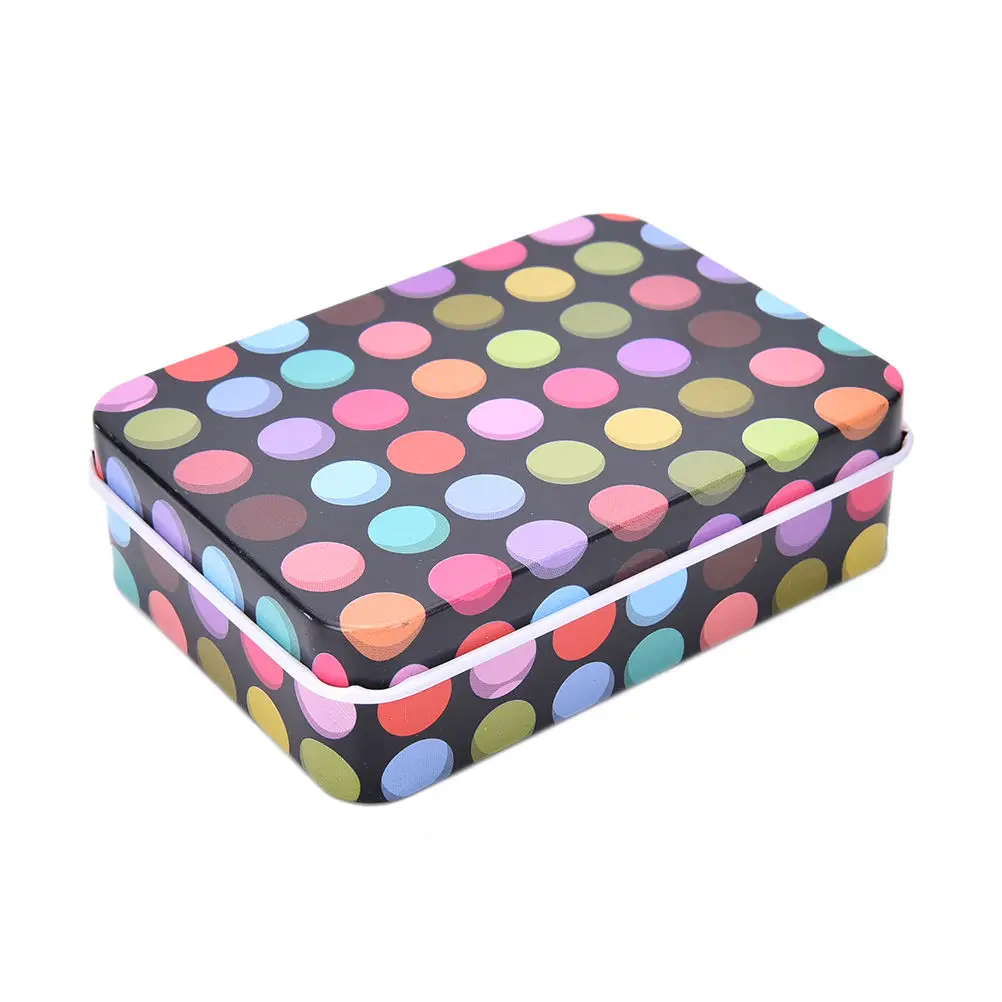 Маленькие коробочки для хранения держатель в горошек с зажимом чехол