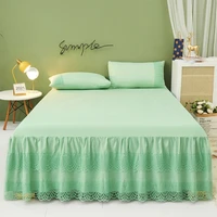 korean style bed skirt sheet lace decor girls bed cover mattress protect cover microfiber comfortable home decor bed sheet only