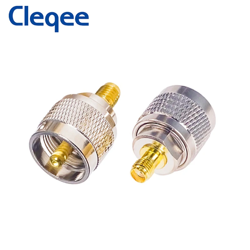 

Cleqee 1 шт. SMA разъем к UHF PL259 штекер PL259 RF коаксиальный адаптер