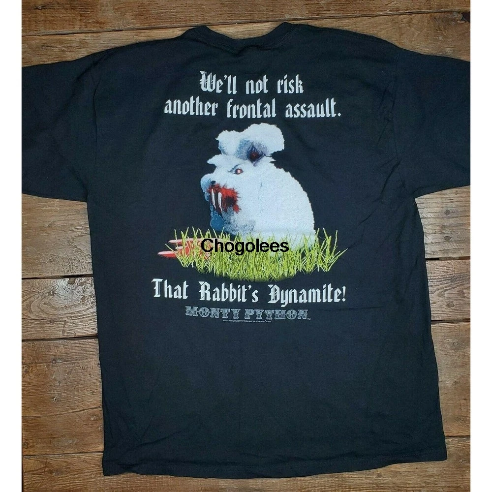 Vtg 2001 Monty Python Killer Rabbit фронтальная штурмовая футболка Черная большая|Мужские