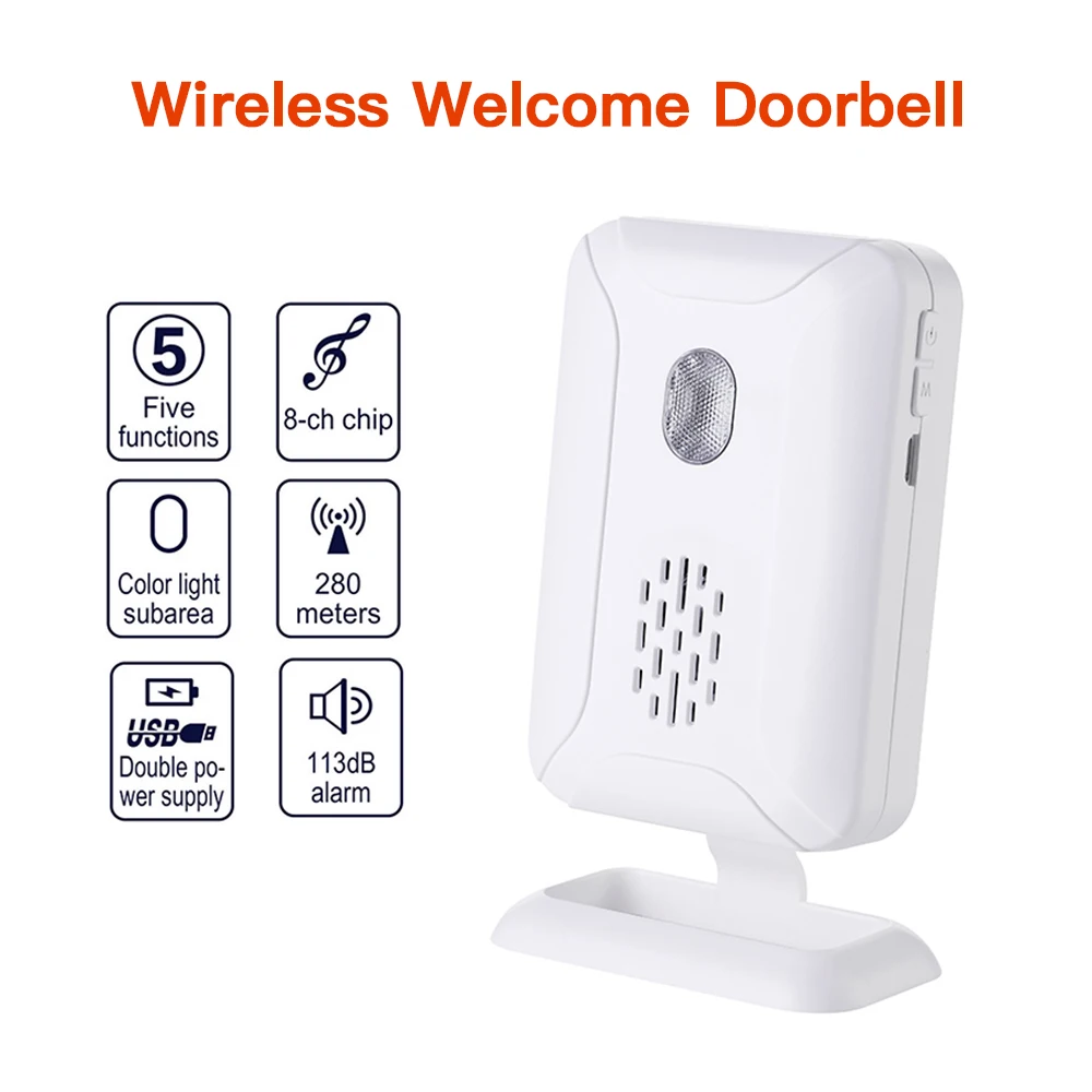 Беспроводной дверной звонок с датчиком движения инфракрасная индукция