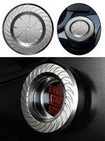 car engine start stop button cover auto ignition switch rotatable protection cap interior decoration accessory decor stickers