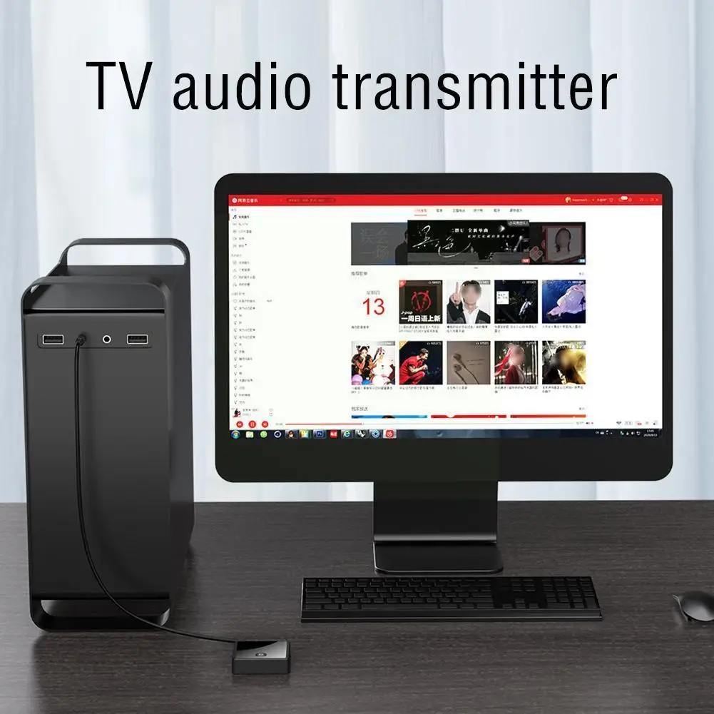 

Original Genuine 5.0 Bluetooth Adapter Fiber Bluetooth Transmitter Receiver Audio Two-in-one 3.5mm Tv Transmitter N5a4