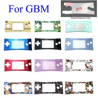 yuxi replacement front shell faceplate housing case cover panel for g ameboy for gbm micro with lcd screen protective film