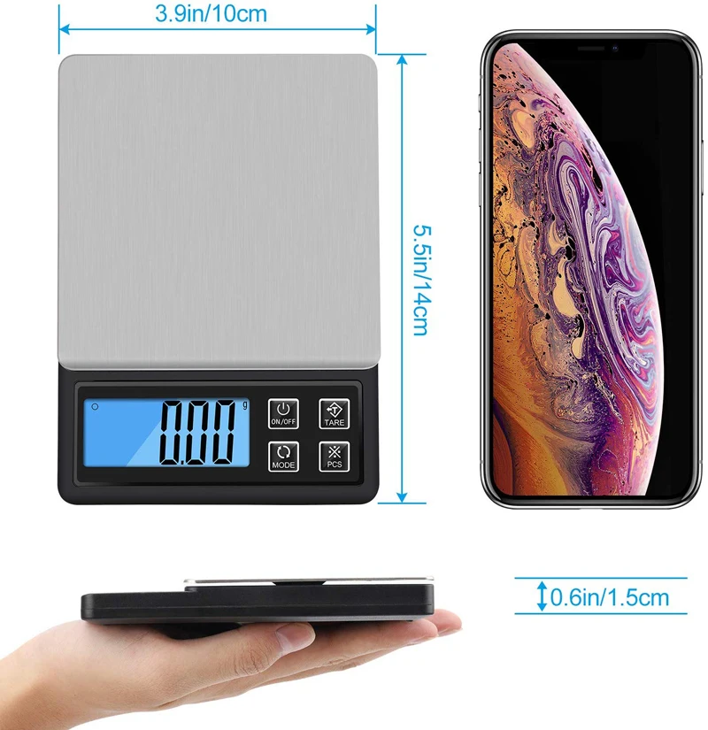 Профессиональные цифровые кухонные весы карманные электронные мини с ЖК
