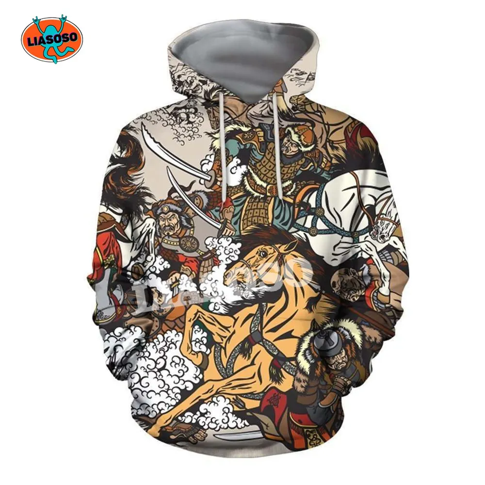 

MONGOL WARRIOR Anime Manga 3D Print Hoodies Men Hooded Sweatshirt Jacket Unisex Casual Tracksuit Pullover Fashion Funny Clothes