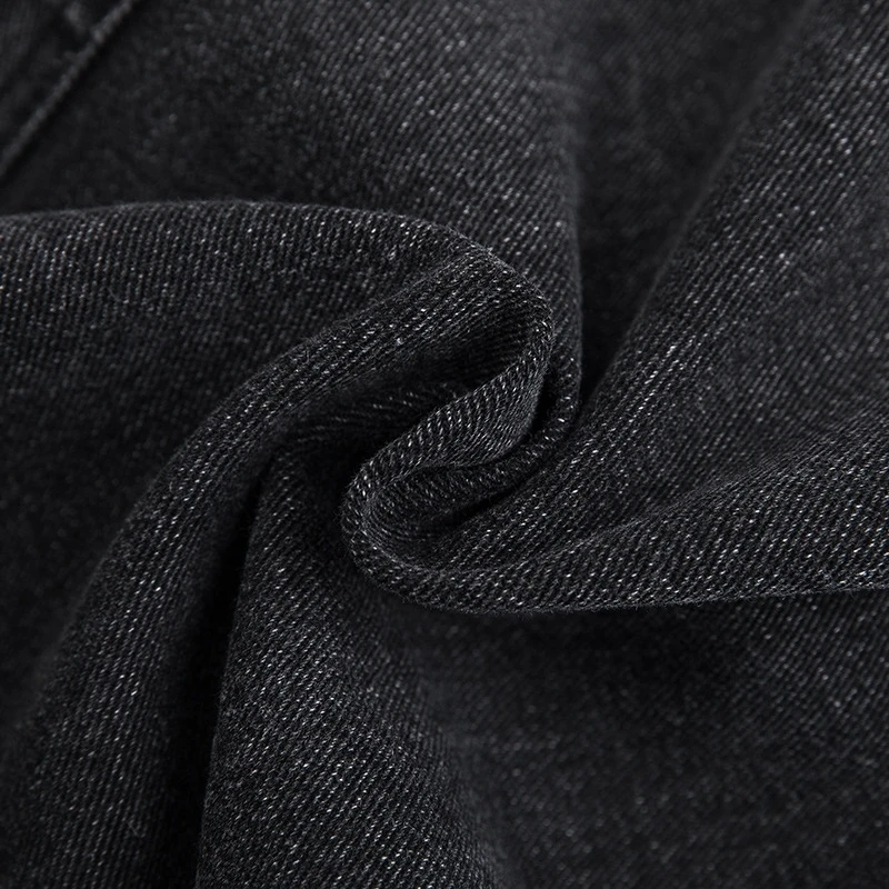 

2019 autumn and winter new raw edges slim was thin mid-length denim Split A-line skirt sexy vestidos elegantes office clothes