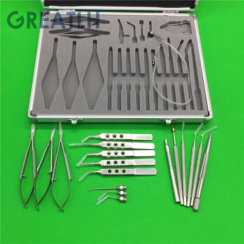 

Great LH stainless steel Ophthalmic surgery Set Eye Surgery Set with 21 pcs