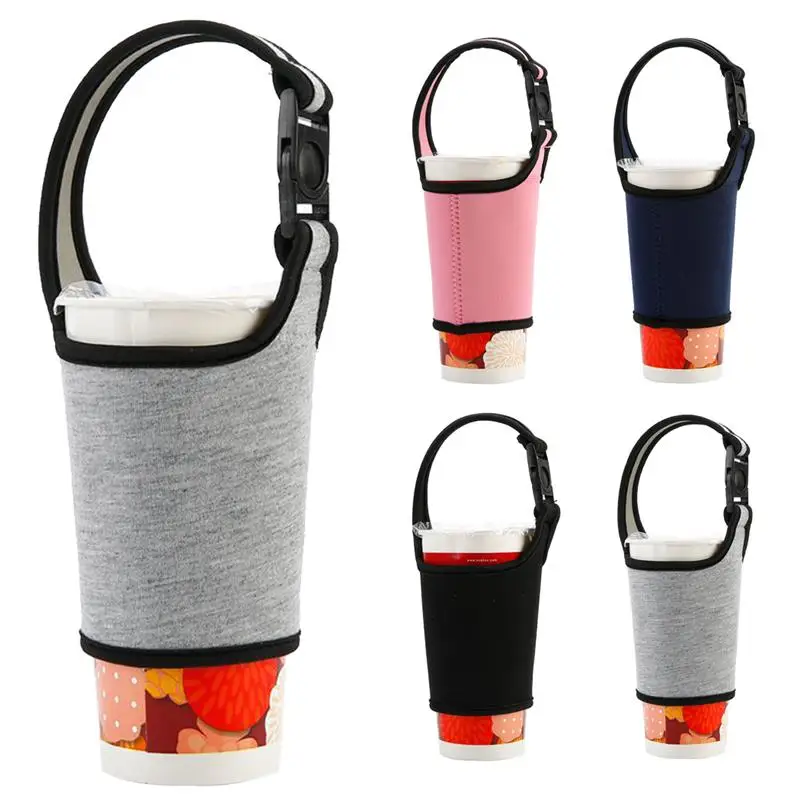 

1Pc Anti-Scalding Neoprene Cup Sleeve Heat Resistant Coffee Sleeve Cup Insulator With Handle Water Cup Accessories