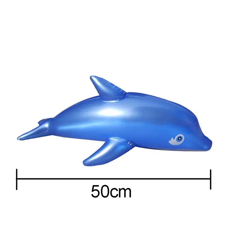1 PC. Modeling Cute PVC Blow Up Inflatable Toys Dolphin Beach Toy For A Bathroom Being 51x20 cm Girls And Boy | Спорт и развлечения
