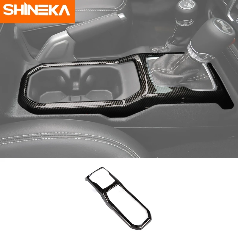 SHINEKA автомобильные наклейки для украшения интерьера из углеродного волокна ABS