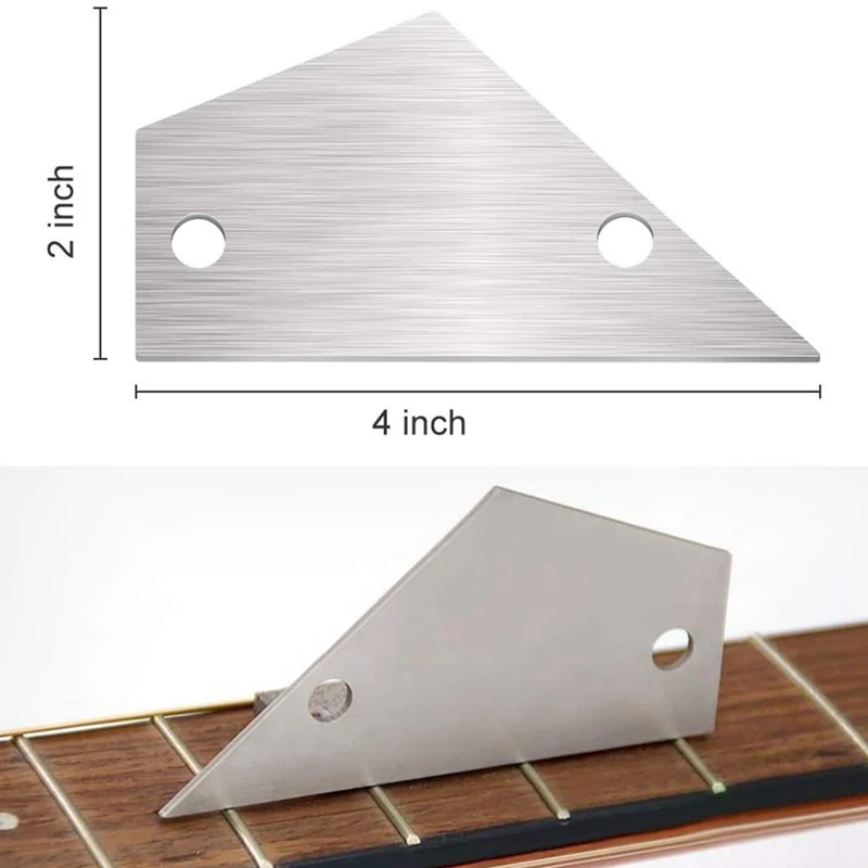 

Guitar Neck Notched Straight Edge Fret Rocker String Height Gauge, Luthiers Tool for Guitar Fretboard and Frets