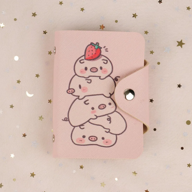 Симпатичный держатель для визиток кошелек карт Женский чехол банковских из