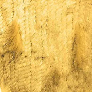 Goose Yellow VISI HOP/модное Стильное женское пончо с натуральным кроличьим мехом, Вязаная Шаль, качественная накидка VS5201 - Цвет: Goose Yellow
