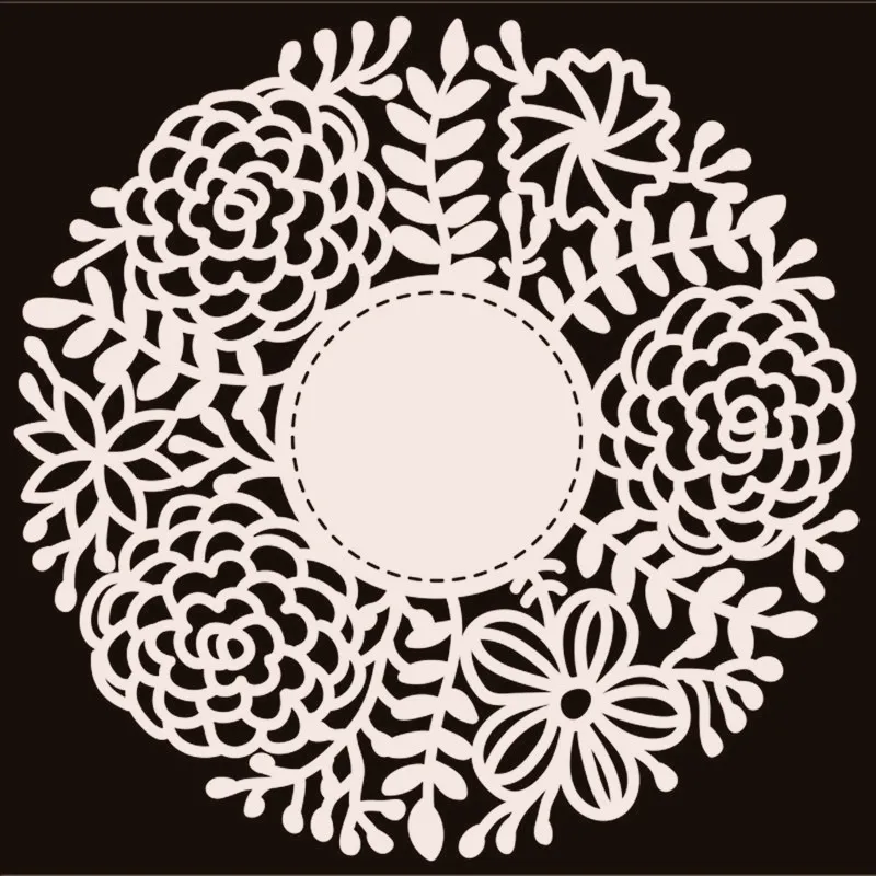 YaMinSanNio Flower Bloom Frame металлические режущие штампы Новый сшитый трафарет для