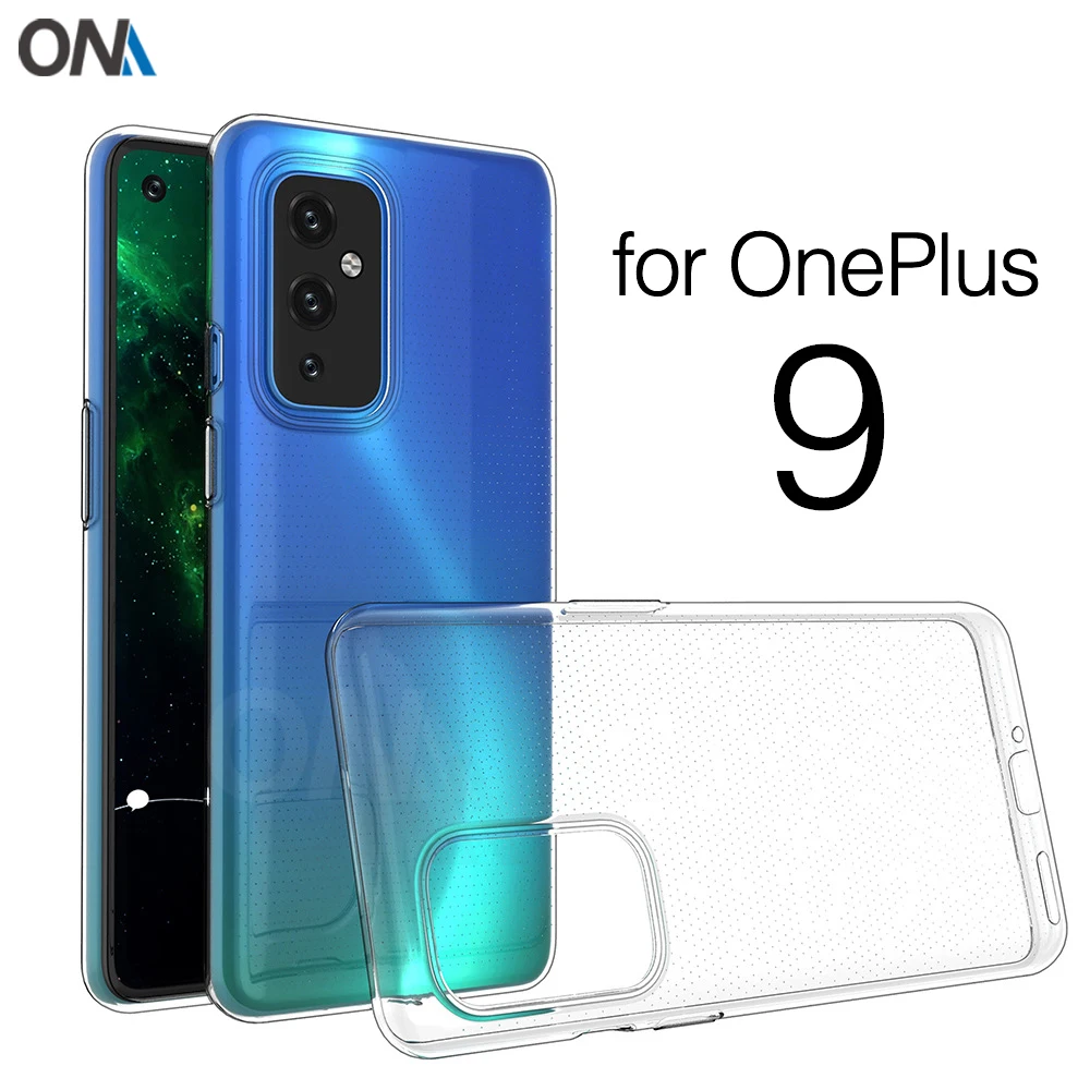 Чехол для OnePlus 9 1 + прозрачный силиконовый чехол-бампер из ТПУ мягкий чехол OnePlus9 One