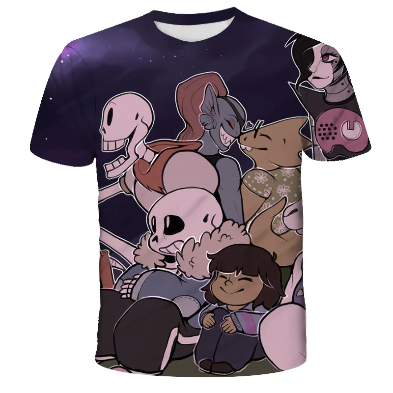 

t-shirt for children Cute Skull Sans Print 3D KIDS T shirt Undertale Tshirts Boys Cool Summer Short Sleeve Crew neck Tshirt