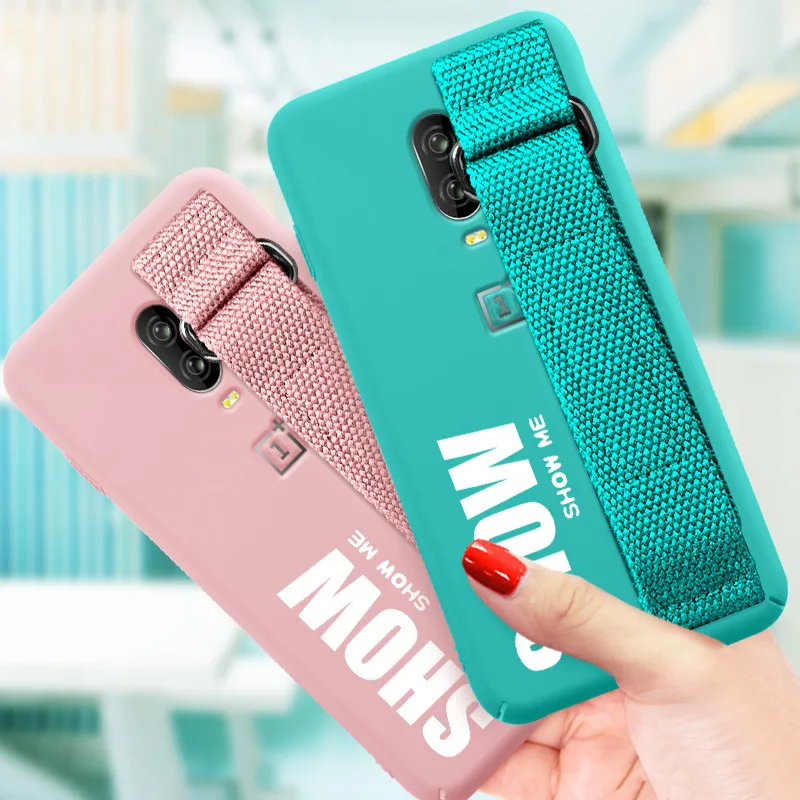 Чехол для Oneplus 7T 7 Pro 7 6 6T 5 5T чехол мягкий силиконовый матовый чехол для One Plus 1+ 7T чехол с ремешком на руку