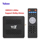 ТВ-приставка Tox1, Android 9, Amlogic S905X3, Двойной Wi-Fi, 1000 м, BT4.2, 4K, медиаплеер, для Dolby Atmos
